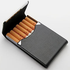 Multifunction Leather Metal Storage Case Portable Storage Container