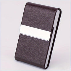 Multifunction Leather Metal Storage Case Portable Storage Container