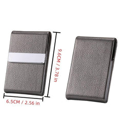 Multifunction Leather Metal Storage Case Portable Storage Container
