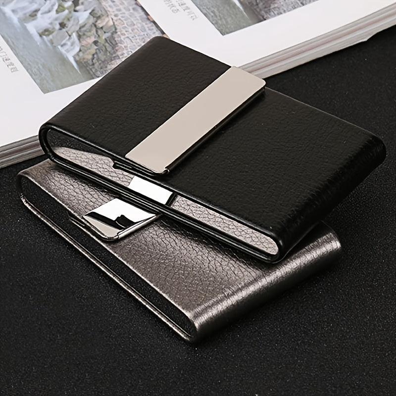 Multifunction Leather Metal Storage Case Portable Storage Container