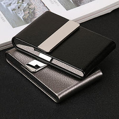 Multifunction Leather Metal Storage Case Portable Storage Container
