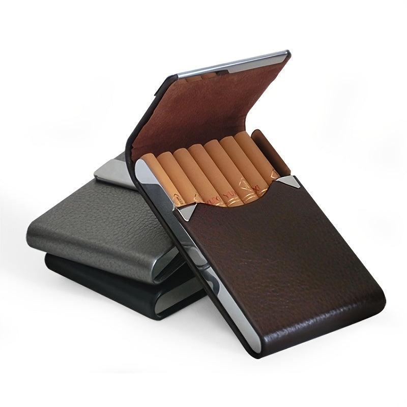 Multifunction Leather Metal Storage Case Portable Storage Container