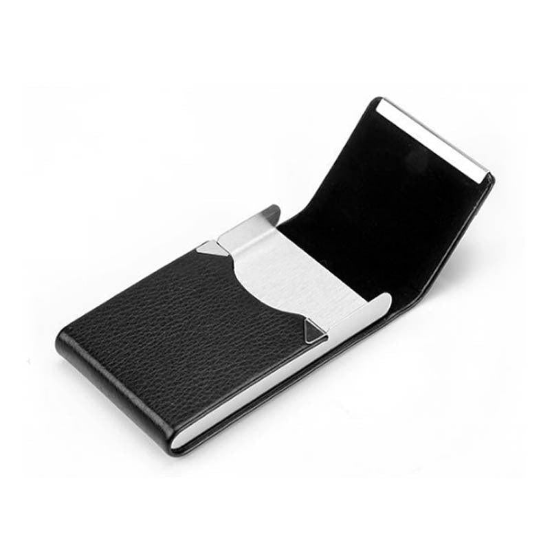 Multifunction Leather Metal Storage Case Portable Storage Container