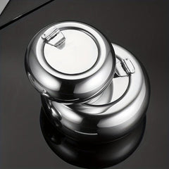 Stainless Steel Circular Ashtray Decorative Ashtray for Home Hotel Bar Office