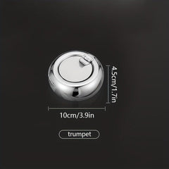 Stainless Steel Circular Ashtray Decorative Ashtray for Home Hotel Bar Office
