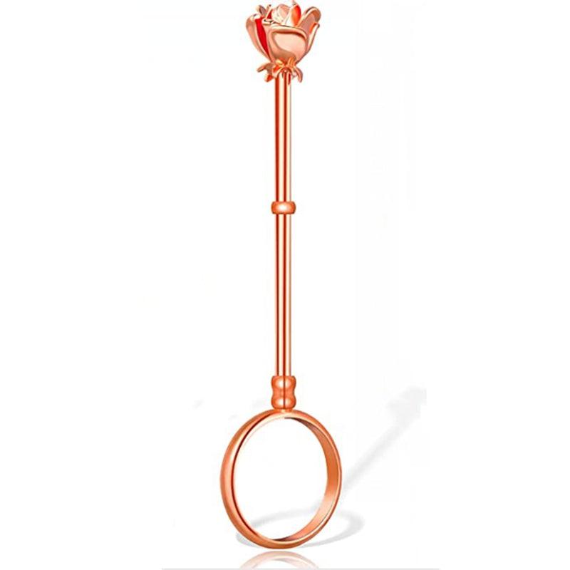 Rose Cigarette Ring Metal Pipe Holder