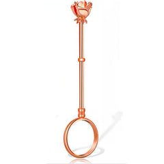 Rose Cigarette Ring Metal Pipe Holder