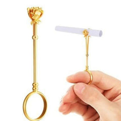 Rose Cigarette Ring Metal Pipe Holder
