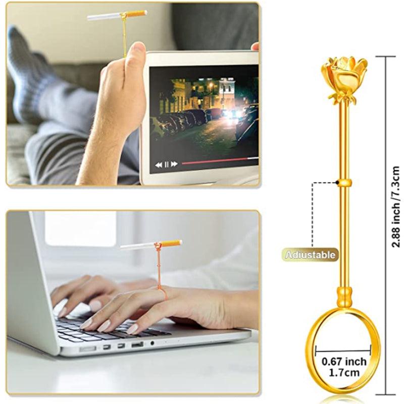 Rose Cigarette Ring Metal Pipe Holder