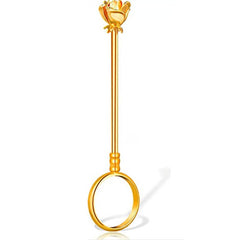 Rose Cigarette Ring Metal Pipe Holder