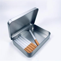 Metal Cigarette Storage Case Box Container Long