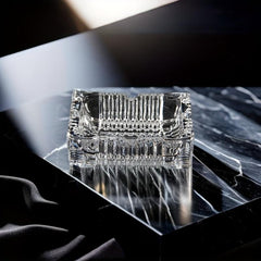 Glass Ashtray Transparent Household Ashtray for Men Women Smoking Accessories