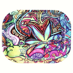 Creative Pattern Metal Rolling Tray Wake Up Plate