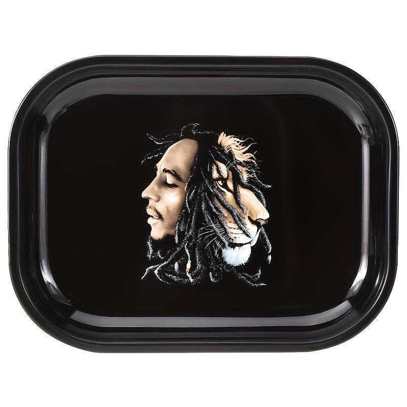 Creative Pattern Metal Rolling Tray Wake Up Plate
