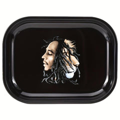 Creative Pattern Metal Rolling Tray Wake Up Plate