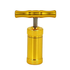 Portable T Shape Herb Press Tool Aluminum Spice Hand Crusher Manual Compressor