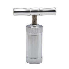 Portable T Shape Herb Press Tool Aluminum Spice Hand Crusher Manual Compressor