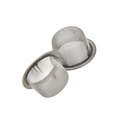10pcs 16mm Stainless Steel Smoking Tube Filter Screen with Crystal Cap