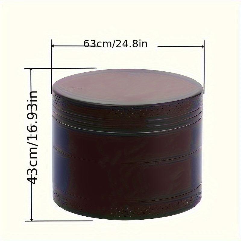 4-Layer Zinc Alloy Grinder Spice Crusher Kitchen Supplies