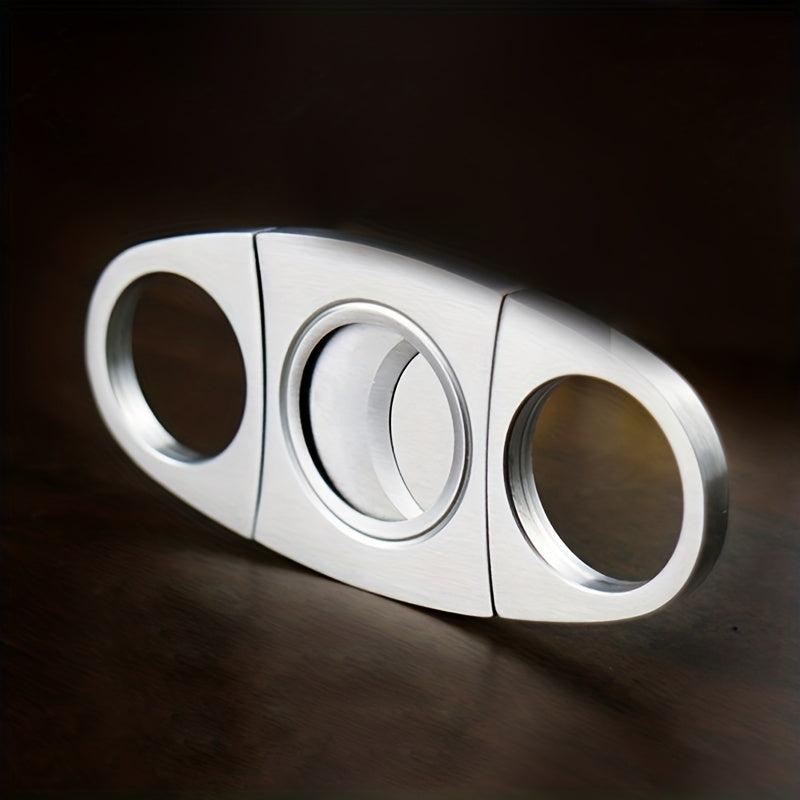 Stainless Steel Cigar Scissors V Cut Cutter 22mm Guillotine