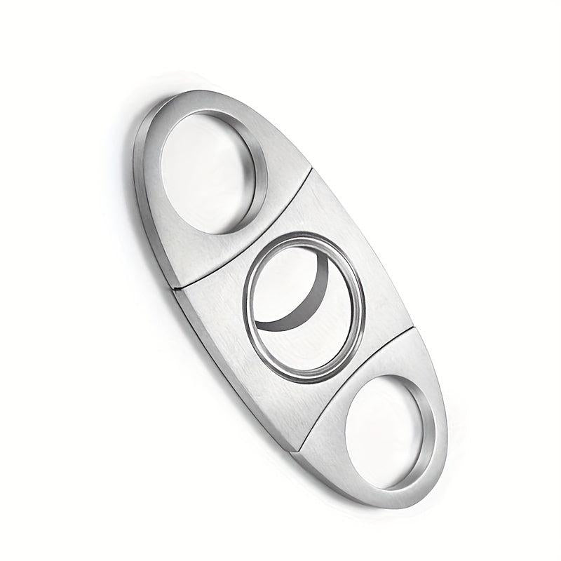 Stainless Steel Cigar Scissors V Cut Cutter 22mm Guillotine