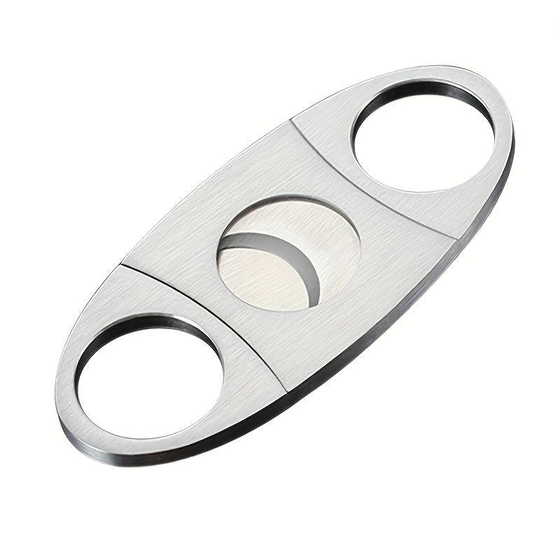 Stainless Steel Cigar Scissors V Cut Cutter 22mm Guillotine