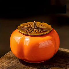 Persimmon Ceramic Ashtray With Lid Home Decor Ashtray for Men