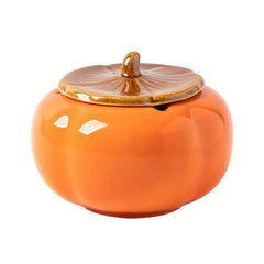 Persimmon Ceramic Ashtray With Lid Home Decor Ashtray for Men