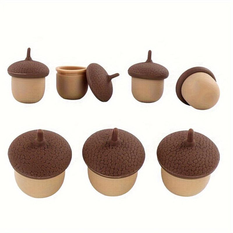 3pcs Pine Cone Silicone Container Mini Storage Box