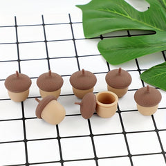 3pcs Pine Cone Silicone Container Mini Storage Box