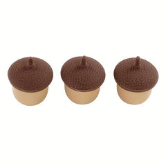 3pcs Pine Cone Silicone Container Mini Storage Box