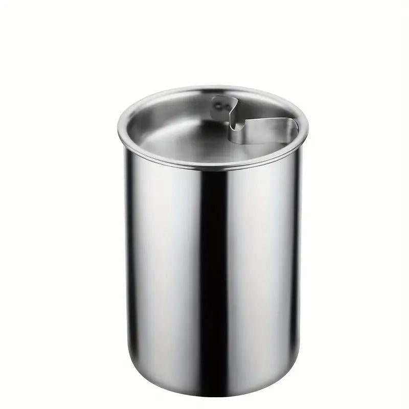 Stainless Steel Windproof Ashtray for Home Hotel Bar Office