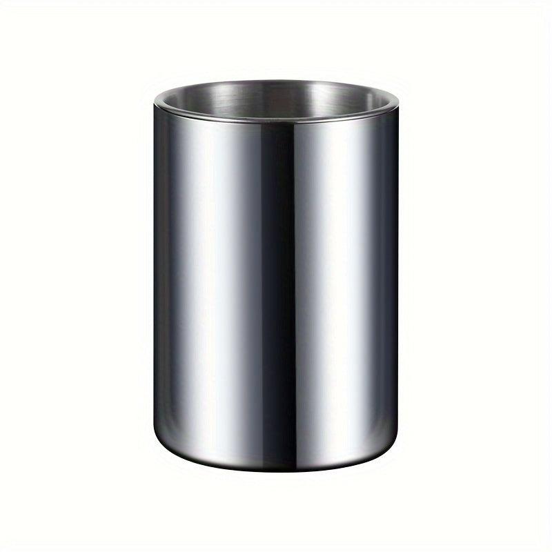 1pc Stainless Steel Car Ashtray Funnel Anti-flying Ashtray Home Decor