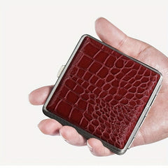 Leather Cigarette Box for Men Women Holiday Gift