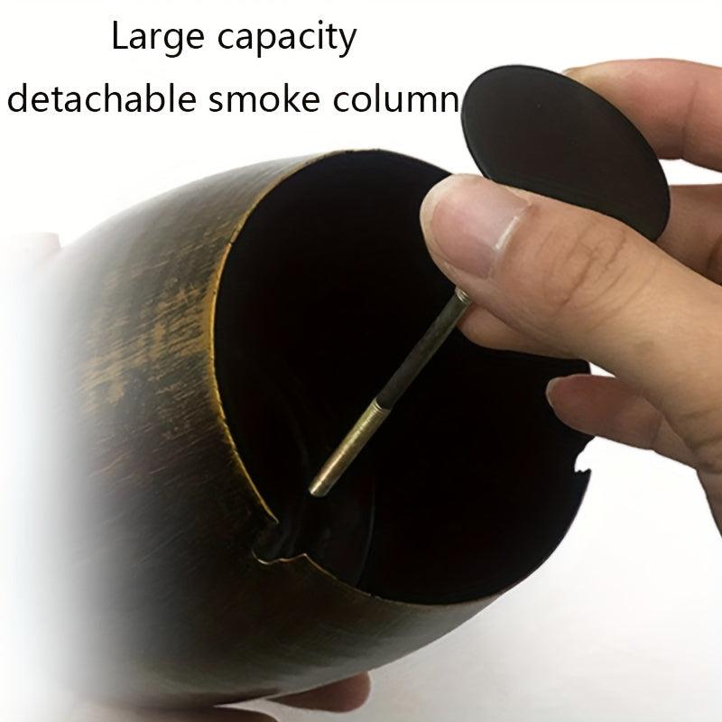 Large Windproof Ashtray with Lid for Home Hotel Bar Office