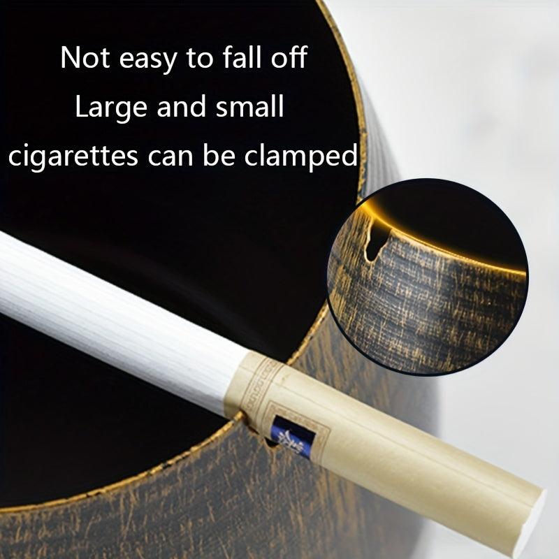 Large Windproof Ashtray with Lid for Home Hotel Bar Office