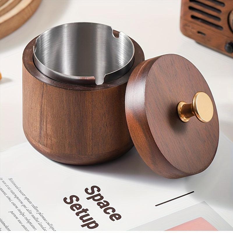 Windproof Ashtray With Lid, Indoor/Outdoor Ash Holder Household