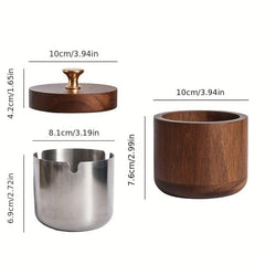 Windproof Ashtray With Lid, Indoor/Outdoor Ash Holder Household