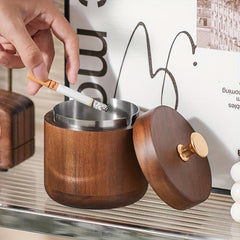 Windproof Ashtray With Lid, Indoor/Outdoor Ash Holder Household