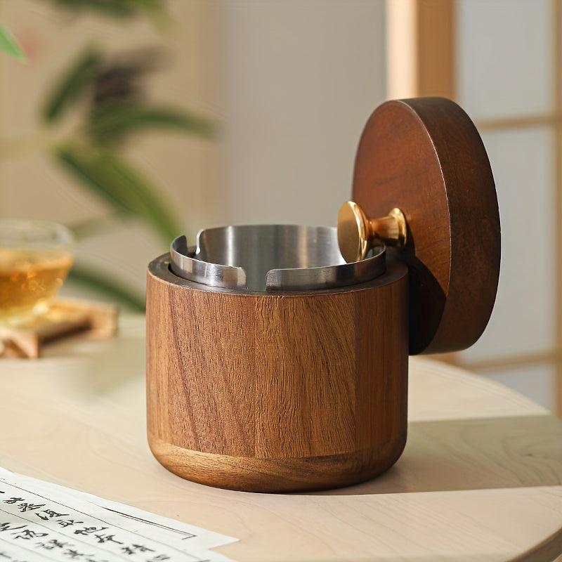 Windproof Ashtray With Lid, Indoor/Outdoor Ash Holder Household