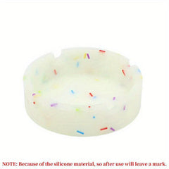 Silicone Ashtray Glow In Dark Durable High Temp Heat Resistant