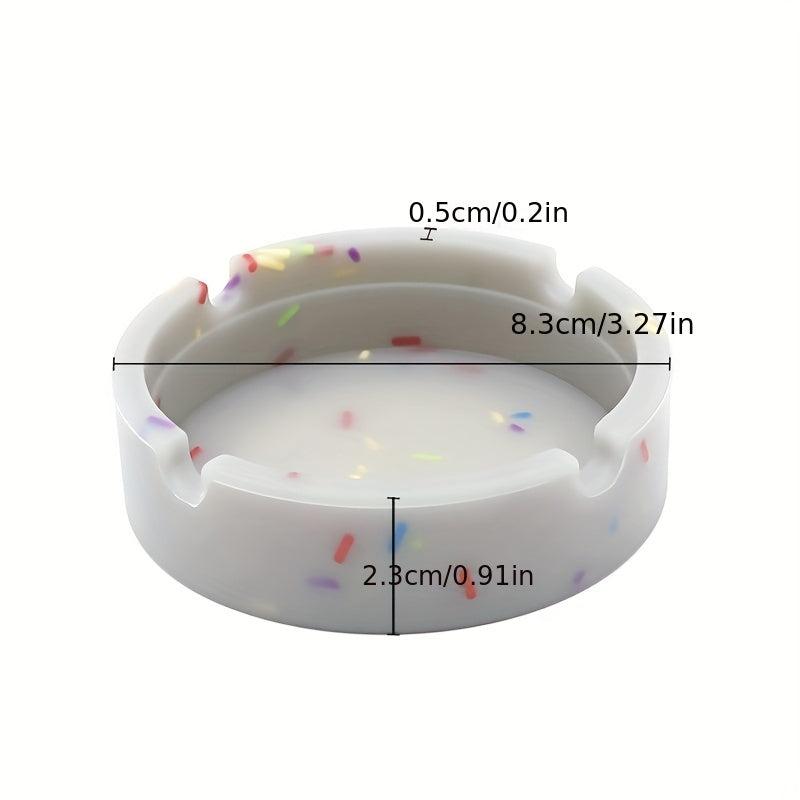Silicone Ashtray Glow In Dark Durable High Temp Heat Resistant