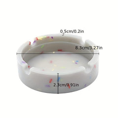 Silicone Ashtray Glow In Dark Durable High Temp Heat Resistant