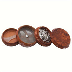4 Layer Drum Type Spice Grinder Herb Crusher Kitchen Supplies