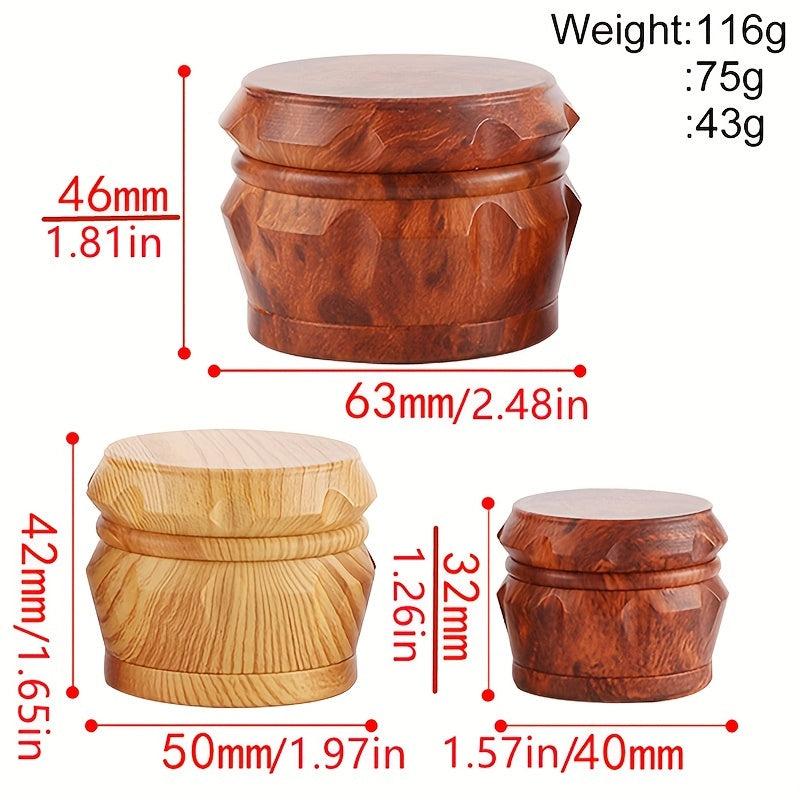 4 Layer Drum Type Spice Grinder Herb Crusher Kitchen Supplies
