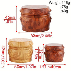 4 Layer Drum Type Spice Grinder Herb Crusher Kitchen Supplies