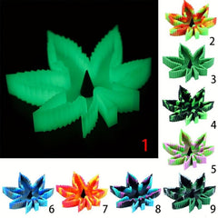 Maple Leaf Luminous Ashtray High Temp Resistant Anti Fall Home Decor Fancy Gift