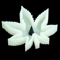 Maple Leaf Luminous Ashtray High Temp Resistant Anti Fall Home Decor Fancy Gift