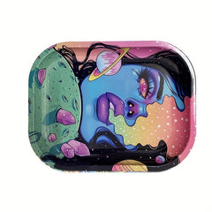 Creative Pattern Metal Rolling Tray Wake Up Tray