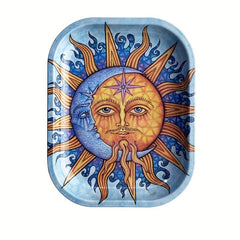 Creative Pattern Metal Rolling Tray Wake Up Tray